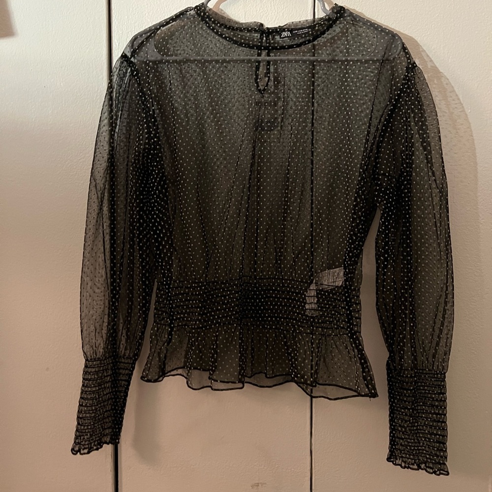 Brand new Transparent blouse from Zara size S
